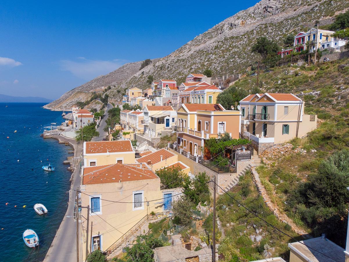 Blue Wave Egli Villa Symi Extérieur photo